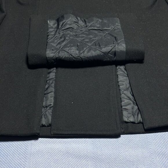 J‎ Crew Double Breasted Wool Blend Insulated Black Coat Women's Size Medium - Picture 16 of 16